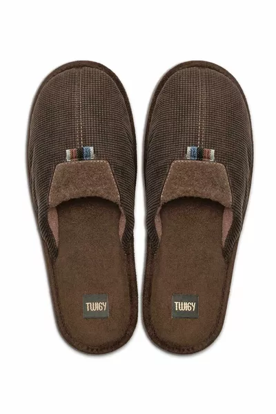 Morgan Pantofole da casa da uomo Marrone /