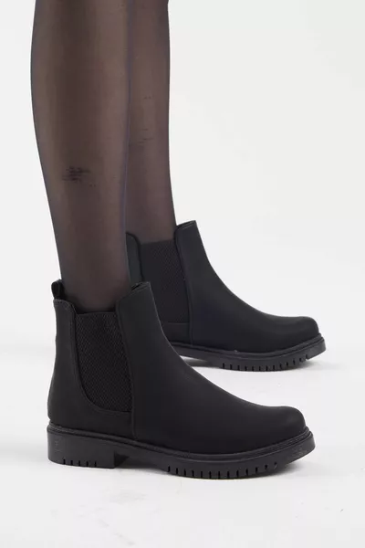 Pandora .. Дамски черни ботуши с еластични удобни обувки