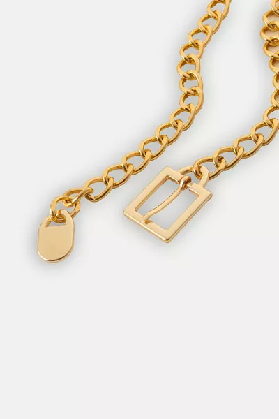 Ceinture en chaîne dorée