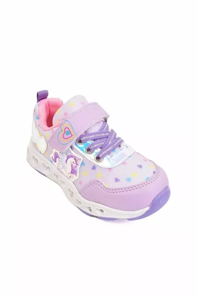 Кроссовки с подсветкой на анатомической подошве для девочек