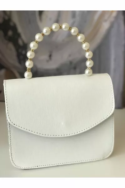 نسائي سلسلة من اللؤلؤ والذهب حقيبة يد وكتف