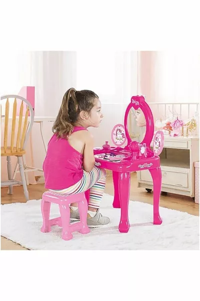 Unicorn Standing Vanity Table And Chair Set