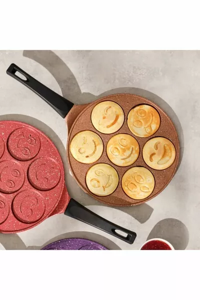 Cast Iron Smile Crêpe Pannenkoekenpan Roségoud cm