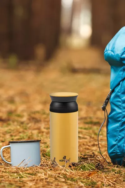 Thermos en acier inoxydable jaune arc-en-ciel  ml (GARDER CHAUD/FROID JUSQU’À 8 HEURES)