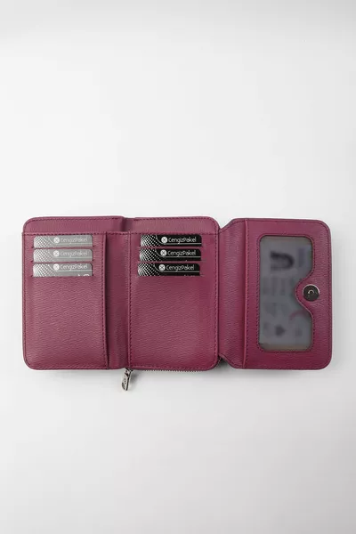 محفظة البرقوق النسائية صغيرة الحجم