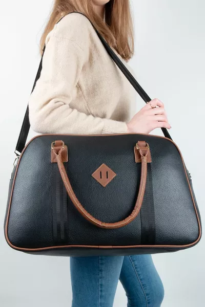  Unisex Sporttasche und Handgepäck Belinda Schwarzbraun