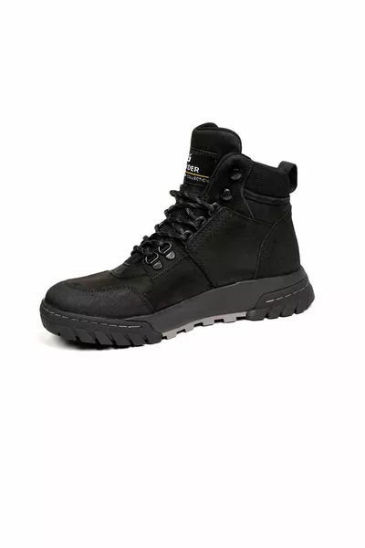 حذاء نسائي أسود مقاوم للماء 