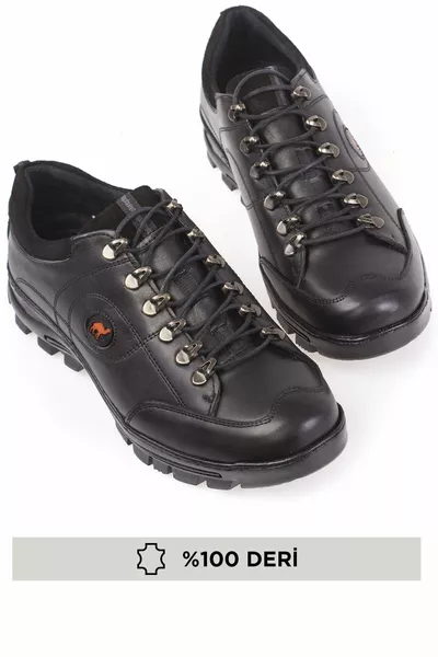 جلد طبيعي ، مخيط ، مقاوم للماء والبرد ، أحذية شتوية رجالية