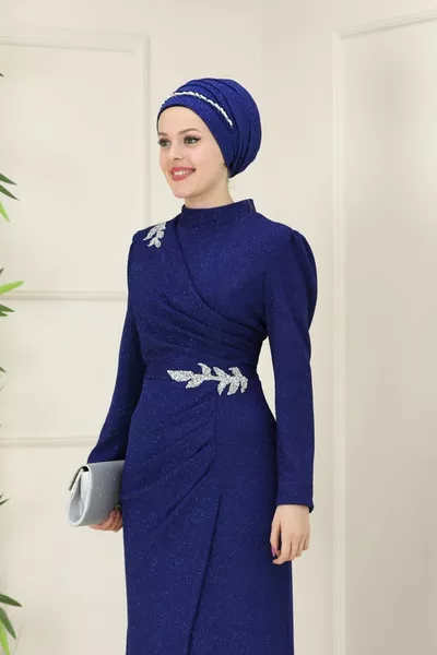 HepsiEvening اللباس حكاية خرافية الحجاب مساء اللباس 