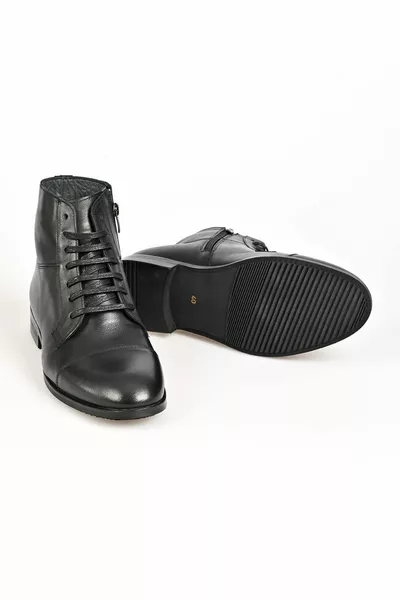  Модел от естествена кожа с връзки Мъжки ежедневни пощенски ботуши