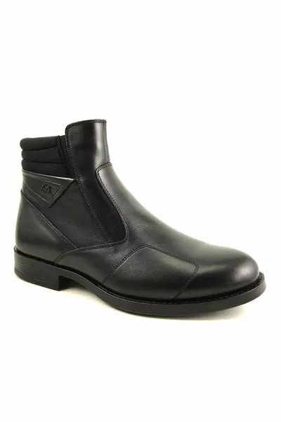  جلد طبيعي العظام وحيد الرجال أحذية الشتاء