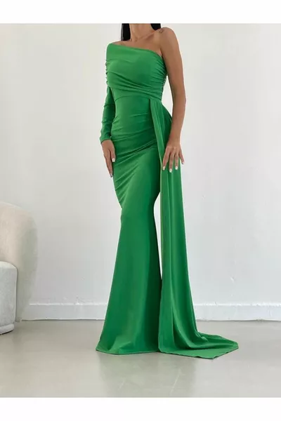 تي كم تصميم شال التفاصيل ماكسي طول مساء اللباس