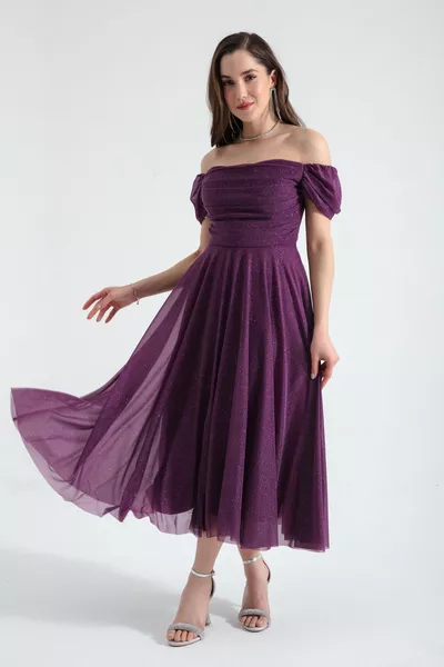 المرأة البرقوق قارب طوق راي ميدي مضيئة مساء اللباس