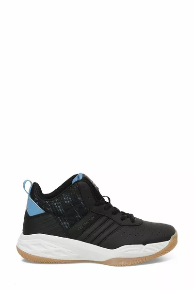 TRACTION PU 4PR Black Unisex Basketball Shoes