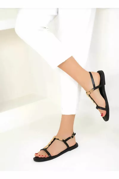 Leaf Detailed Sandals