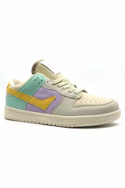 Lambırlent  Air Force Modèle Unisexe Sneakers Beige