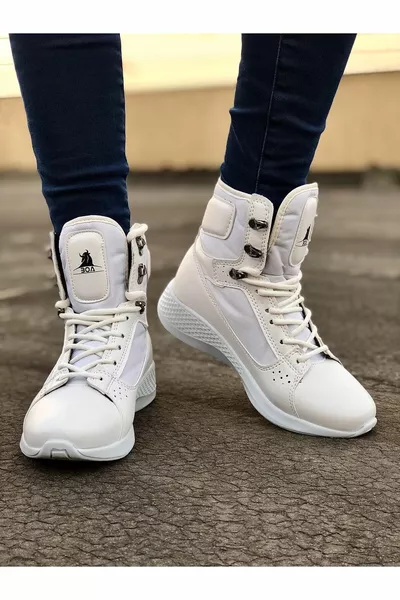  Boxer blanc à lacets Bottes postales de sport unisexes