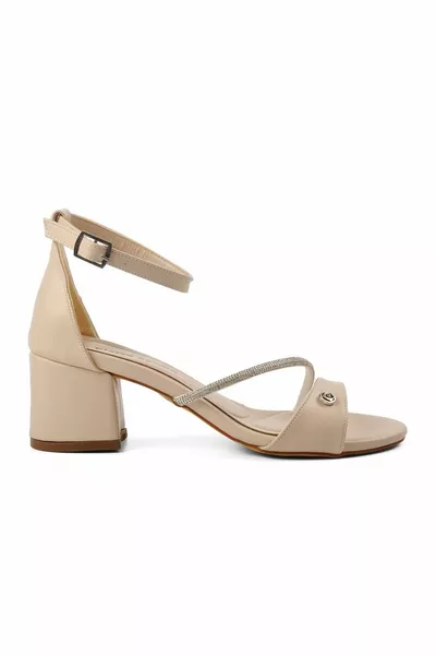  Krem Kadın Abiye Ayakkabı