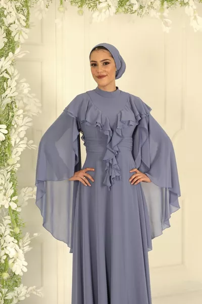 Abito da sera con mantello