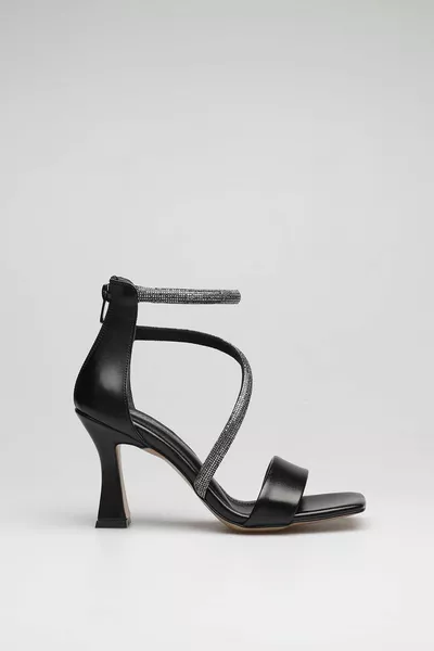 Кръстосана каменна лента с тъп модел вечерни рокли