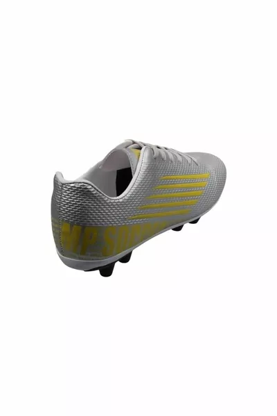 MP Scarpe da calcio stringate argento da uomo mr 