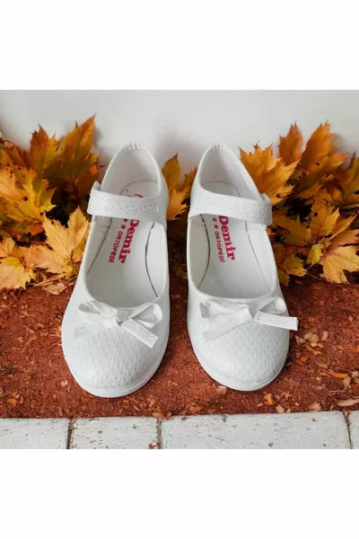 Балетки E Girls White Glitter 