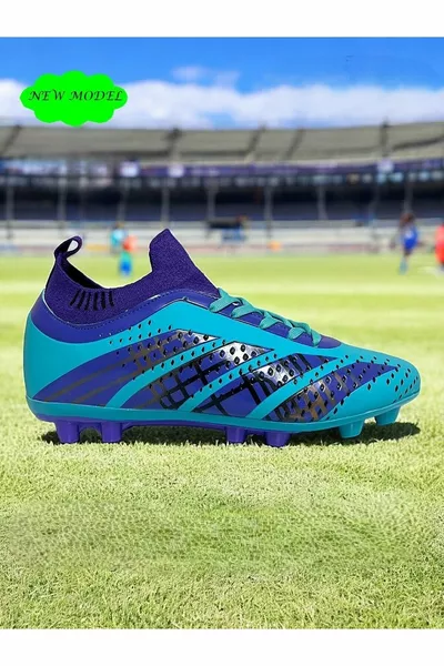 أحذية سيتي توينجو أحذية كرة القدم للموسم الجديد مع الجوارب أحذية كرة القدم الزرقاء الفيروزية