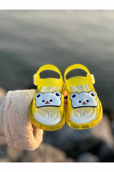 مضاءة صنادل فاخرة للأطفال النعال خفيفة الوزن النعال لينة وحيد ، الصنادل