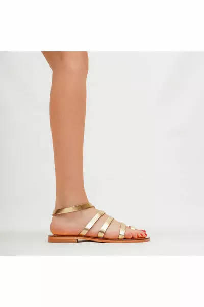 صنادل نسائية جلد طبيعي -