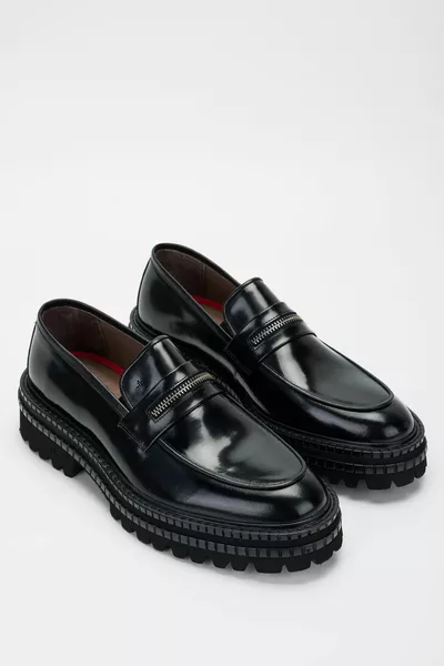 أحذية لوفر جلد طبيعي للرجال   Erk Ayk /