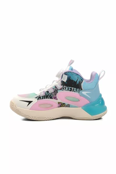 -F Lila basketbalschoenen voor kinderen