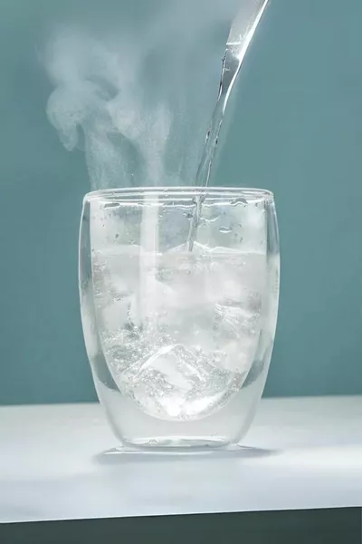 2 Pieces Double Wall Lid Hand Resistant Acrylic Cup Set  ml- Not Glass