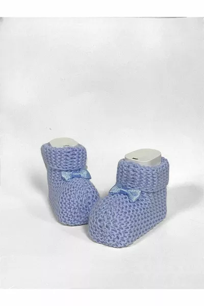 Chaussons Bébé en Maille  BABY BLUE