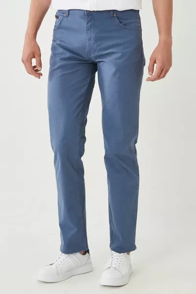 Texas Gerade Passform Elastische Blaue Hose