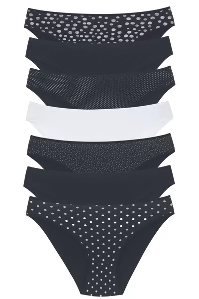 -4 Women's 7-Pack Meeting Points Bikini Panties 