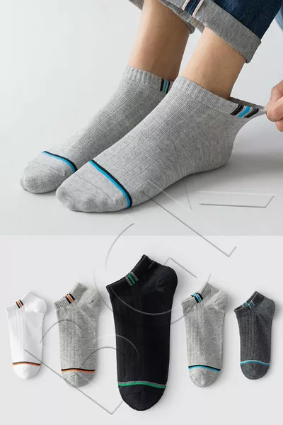 Unisex 5-Pack Sport Ankle Socks