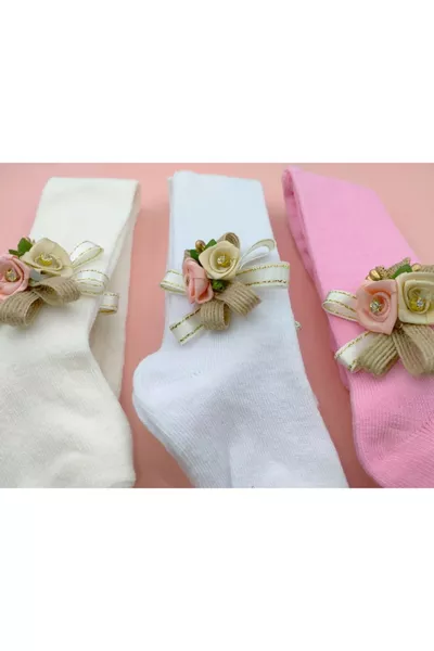 Lot de 3 collants pour bébé et enfant avec accessoires