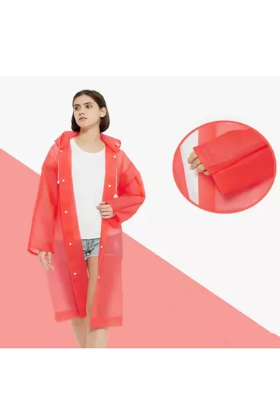 معطف مطر مقاوم للماء والرياح من قماش إيفا دوار الشمس للجنسين