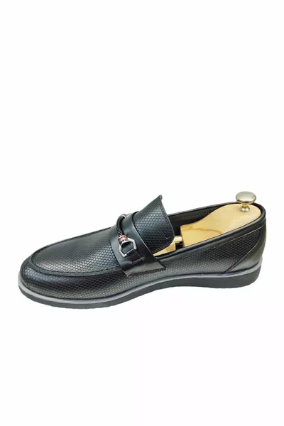 Men's Black Moccasins Genuine Leather Stylish Summer Shoes