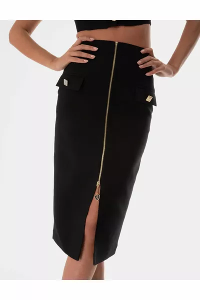 Hilary Damen Rock Schwarz