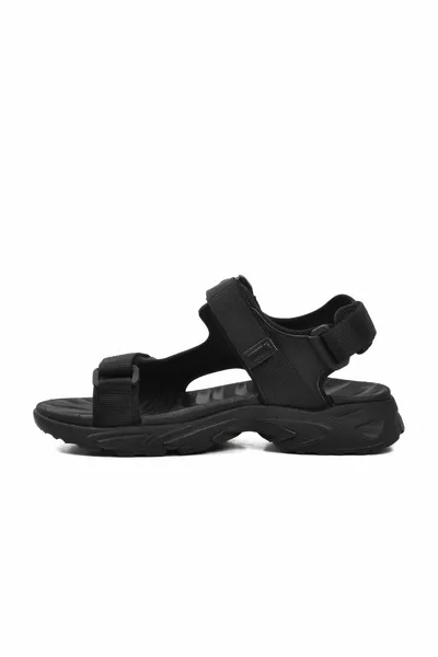Olsey   Zwarte heren sandalen
