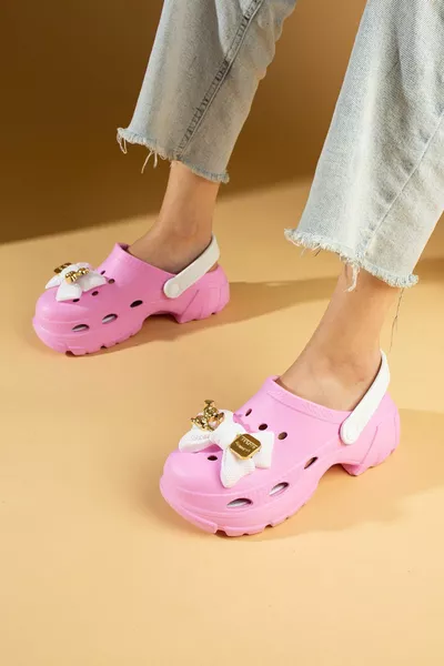 Vrouwen Roze Witte Eva Zee Strand Arts Verpleegster Ziekenhuis Confort Comfortabele Sandalen Slippers