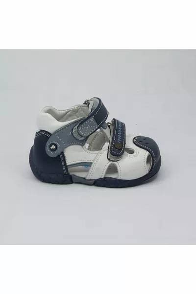  Ragazzi Inside Out Vera Pelle Primo Passo Pieno Ortopedico Scarpe Estive