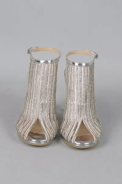 Scegli Produzione Speciale Scarpe da sera con tacco (cm) Argento