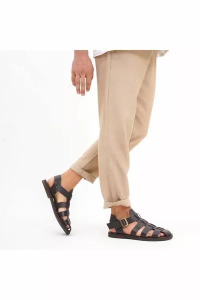 Мъжки сандали от естествена кожа -