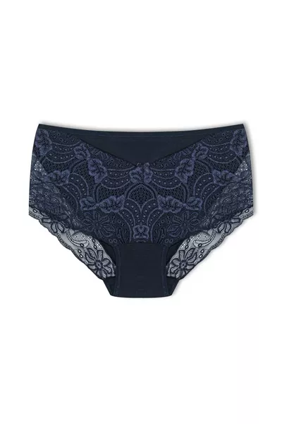 Lot de 3 culottes pour femmes grande taille en coton avec dentelle à l'avant et à l'arrière