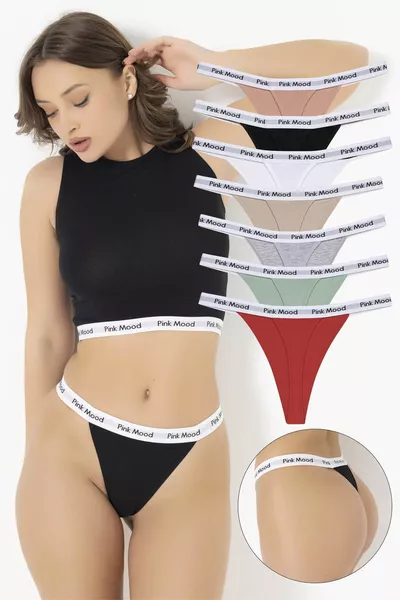 Lot de 7 strings en bande élastique