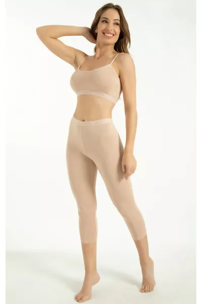 سراويل ضيقة من الخيزران تحت الركبة