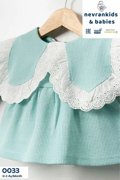 Girl Baby Gown with Bonnet Hospital Exit Set 5-Piece Newborn 0-3 Months