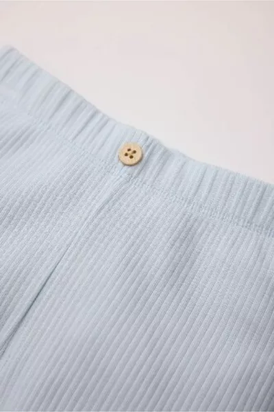 شورت قصير بخصر مطاطي مضلع للبنات حديثي الولادة SM